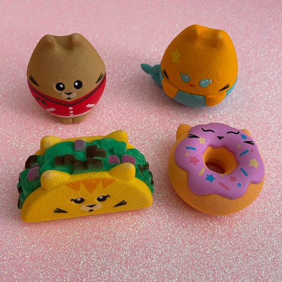 meowgical Other - Meowgicals Blind Bag Figures Taco Cat Donut Sprinkles Varsity Jacket Mermaid